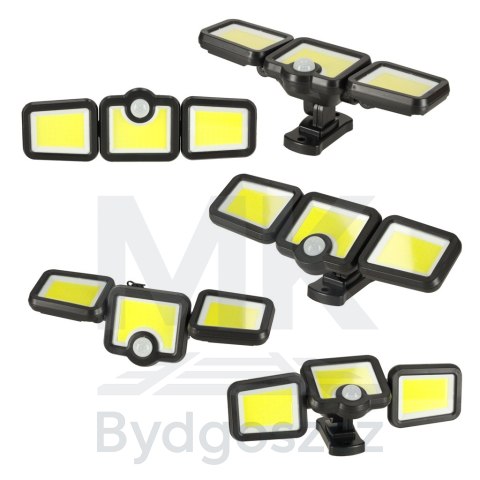 Lampa solarna LED 3w1 z czujnikiem ruchu zmierzchu Lampa solarna LED 3w1 z czujnikiem ruchu zmierzchu