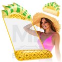 Materac dmuchany plażowy hamak wodny leżak fotel krzesło do pływania basenu ananas