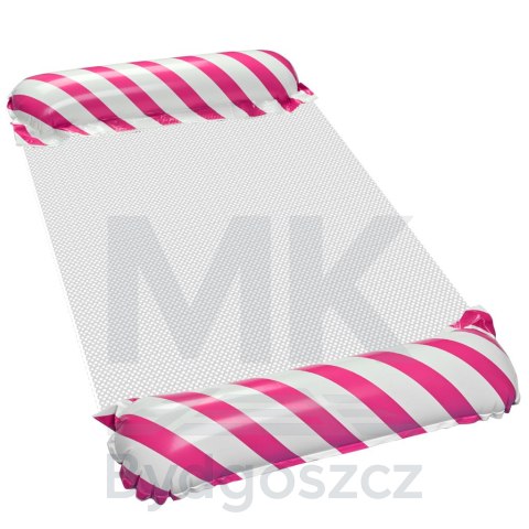 Materac dmuchany plażowy hamak wodny leżak fotel krzesło do pływania basenu różowy Materac dmuchany plażowy hamak wodny leżak fotel krzesło do pływania basenu różowy