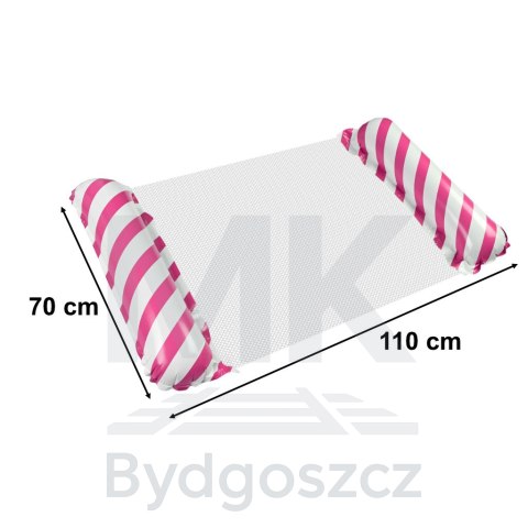 Materac dmuchany plażowy hamak wodny leżak fotel krzesło do pływania basenu różowy Materac dmuchany plażowy hamak wodny leżak fotel krzesło do pływania basenu różowy