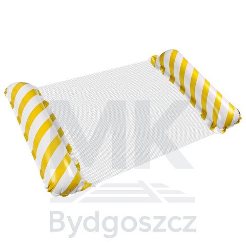 Materac dmuchany plażowy hamak wodny leżak fotel krzesło do pływania basenu żółty Materac dmuchany plażowy hamak wodny leżak fotel krzesło do pływania basenu żółty