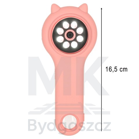Mikroskop optyczny lupa cyfrowa 500x 2Mpx różowy Mikroskop optyczny lupa cyfrowa 500x 2Mpx różowy