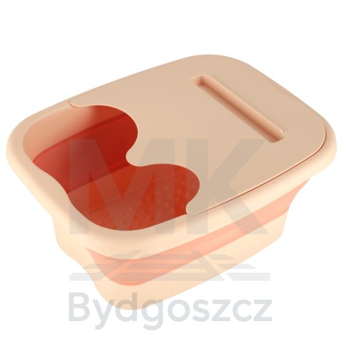 Miska do masażu mycia stóp nóg silikonowa składana wiadro z wypustkami Miska do masażu mycia stóp nóg silikonowa składana wiadro z wypustkami
