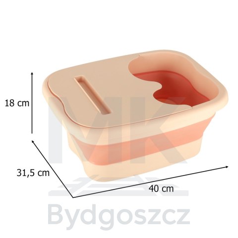 Miska do masażu mycia stóp nóg silikonowa składana wiadro z wypustkami Miska do masażu mycia stóp nóg silikonowa składana wiadro z wypustkami