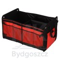 Organizer do bagażnika torba do samochodu czarny czerwony 58x37x32