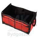 Organizer do bagażnika torba do samochodu czarny czerwony 58x37x32
