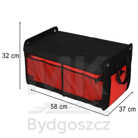 Organizer do bagażnika torba do samochodu czarny czerwony 58x37x32 Organizer do bagażnika torba do samochodu czarny czerwony 58x37x32
