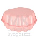 Piaskownica zamykana basen Muszelka Twins podwójna 2w1 160x87,5x19,5cm różowa
