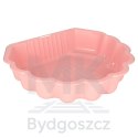 Piaskownica zamykana basen Muszelka Twins podwójna 2w1 160x87,5x19,5cm różowa