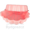 Piaskownica zamykana basen Muszelka Twins podwójna 2w1 160x87,5x19,5cm różowa