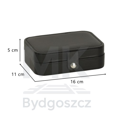 Szkatułka pudełko na biżuterię organizer czarny Szkatułka pudełko na biżuterię organizer czarny