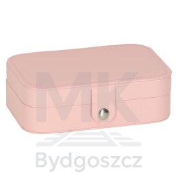 Szkatułka pudełko na biżuterię organizer różowy