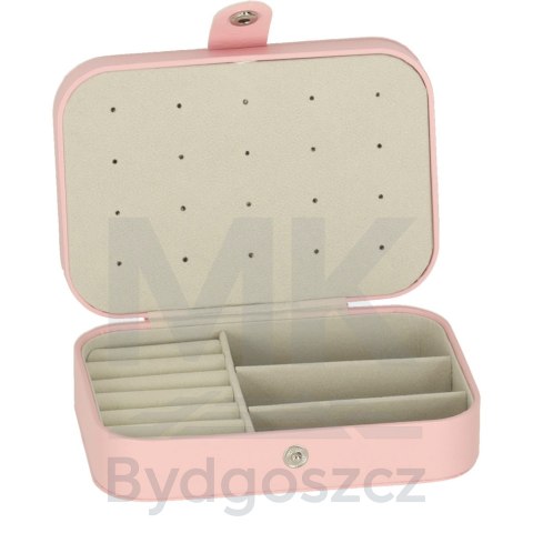 Szkatułka pudełko na biżuterię organizer różowy Szkatułka pudełko na biżuterię organizer różowy