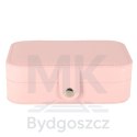 Szkatułka pudełko na biżuterię organizer różowy