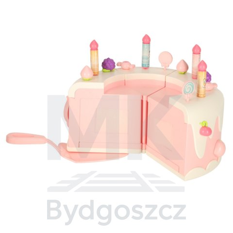 Tort urodzinowy piętrowy do krojenia na rzepy muzyka światła kuchnia 16 elementów różowy Tort urodzinowy piętrowy do krojenia na rzepy muzyka światła kuchnia 16 elementów różowy