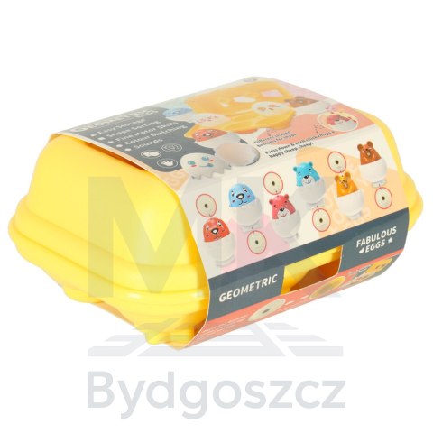 Układanka edukacyjna sorter dopasuj kształty jajka montessori zwierzątka 6 szt Układanka edukacyjna sorter dopasuj kształty jajka montessori zwierzątka 6 szt