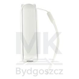 Wiatrak biurkowy wentylator mini ręczny składany wiatraczek przenośny USB biały