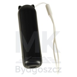 Wiatrak biurkowy wentylator mini ręczny składany wiatraczek przenośny USB czarny