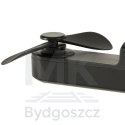 Wiatrak biurkowy wentylator mini ręczny składany wiatraczek przenośny USB czarny