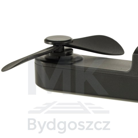 Wiatrak biurkowy wentylator mini ręczny składany wiatraczek przenośny USB czarny Wiatrak biurkowy wentylator mini ręczny składany wiatraczek przenośny USB czarny