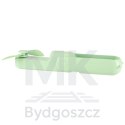 Wiatrak biurkowy wentylator mini ręczny składany wiatraczek przenośny USB zielony