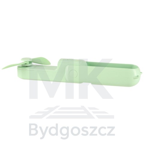 Wiatrak biurkowy wentylator mini ręczny składany wiatraczek przenośny USB zielony Wiatrak biurkowy wentylator mini ręczny składany wiatraczek przenośny USB zielony