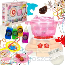 Klej żel kryształowy 3D crystal glue magiczna kuchnia szablony kreatywny zestaw 62 elementy morelowy