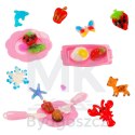 Klej żel kryształowy 3D crystal glue magiczna kuchnia szablony kreatywny zestaw 62 elementy morelowy