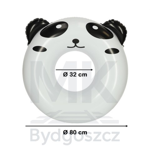 Kółko do pływania koło dmuchane kółko plażowe panda 80cm max 60kg Kółko do pływania koło dmuchane kółko plażowe panda 80cm max 60kg
