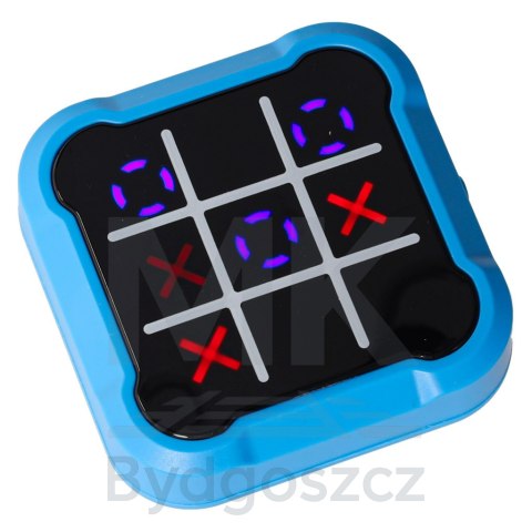 Kółko krzyżyk gra elektroniczna logiczna tic tac toe konsola przenośna niebieska Kółko krzyżyk gra elektroniczna logiczna tic tac toe konsola przenośna niebieska