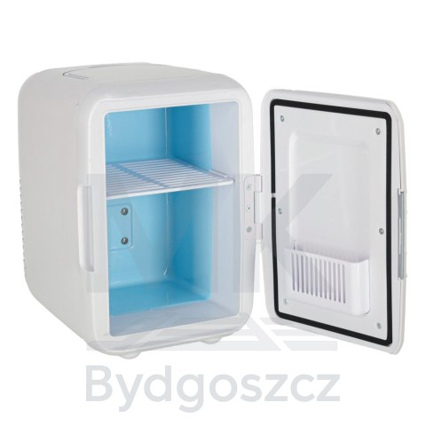 Lodówka turystyczna elektryczna samochodowa mini na jedzenie kosmetyki grzanie chłodzenie 2w1 4L biała Lodówka turystyczna elektryczna samochodowa mini na jedzenie kosmetyki grzanie chłodzenie 2w1 4L biała