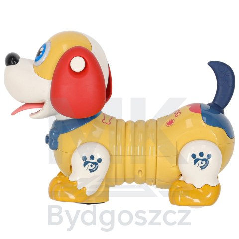 Pies piesek interaktywny z kością robot reaguje na dotyk Pies piesek interaktywny z kością robot reaguje na dotyk