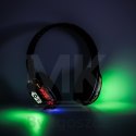 Słuchawki bezprzewodowe nauszne Bluetooth Gaming Sport czarne