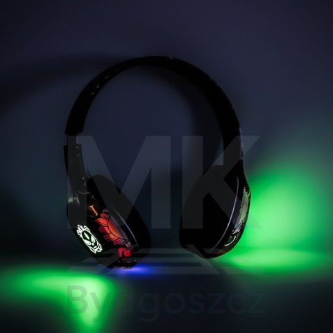 Słuchawki bezprzewodowe nauszne Bluetooth Gaming Sport czarne Słuchawki bezprzewodowe nauszne Bluetooth Gaming Sport czarne