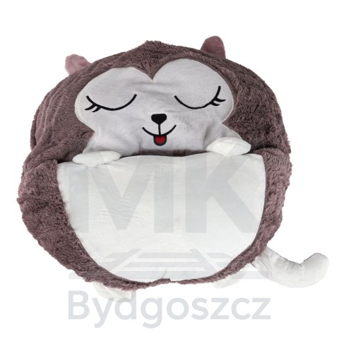 Śpiwór do spania dla dzieci turystyczny poduszka 2w1 135x50cm niebieski Śpiwór do spania dla dzieci turystyczny poduszka 2w1 135x50cm niebieski
