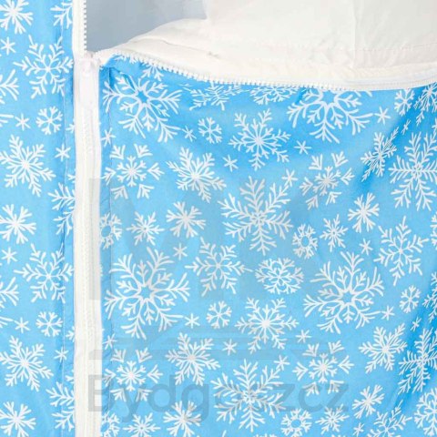 Śpiwór do spania dla dzieci turystyczny poduszka 2w1 135x50cm niebieski Śpiwór do spania dla dzieci turystyczny poduszka 2w1 135x50cm niebieski