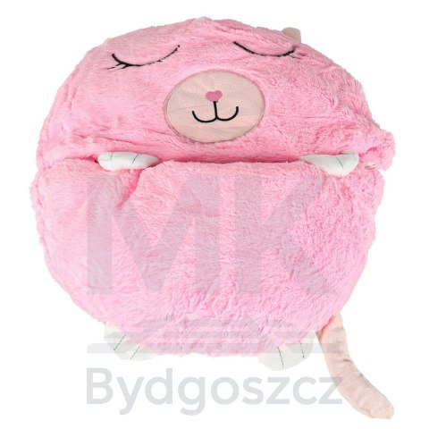Śpiwór do spania dla dzieci turystyczny poduszka 2w1 135x50cm różowy Śpiwór do spania dla dzieci turystyczny poduszka 2w1 135x50cm różowy