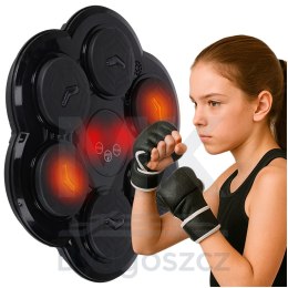 Tarcza bokserska treningowa na ścianę trenażer muzyka LED USB rękawice