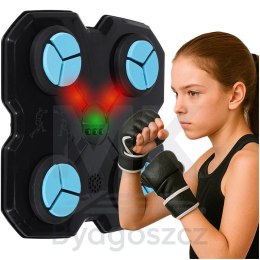 Tarcza bokserska treningowa na ścianę trenażer muzyka LED USB rękawice