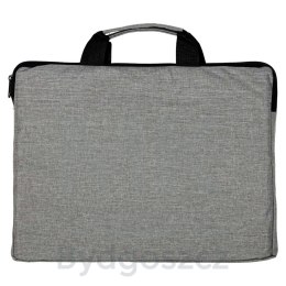 Torba na laptopa 15,6 cali etui pokrowiec teczka damska męska szara