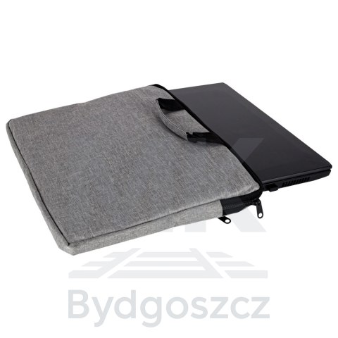 Torba na laptopa 15,6 cali etui pokrowiec teczka damska męska szara Torba na laptopa 15,6 cali etui pokrowiec teczka damska męska szara