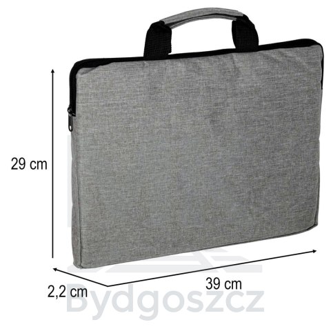 Torba na laptopa 15,6 cali etui pokrowiec teczka damska męska szara Torba na laptopa 15,6 cali etui pokrowiec teczka damska męska szara