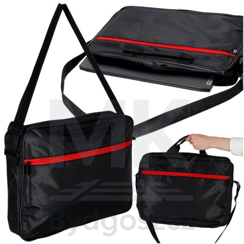 Torba na laptopa 15,6 cali etui pokrowiec z paskiem teczka damska męska czarna Torba na laptopa 15,6 cali etui pokrowiec z paskiem teczka damska męska czarna