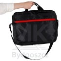 Torba na laptopa 15,6 cali etui pokrowiec z paskiem teczka damska męska czarna