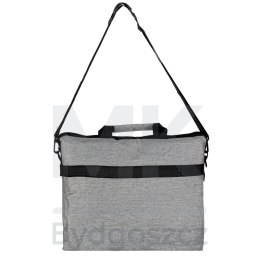 Torba na laptopa 15,6 cali etui pokrowiec z paskiem teczka damska męska mocna szara