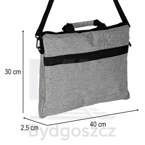 Torba na laptopa 15,6 cali etui pokrowiec z paskiem teczka damska męska mocna szara Torba na laptopa 15,6 cali etui pokrowiec z paskiem teczka damska męska mocna szara