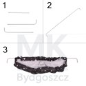 Barierka osłona ochronna do łóżka otwierana 200 cm czarna