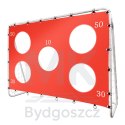 Bramka piłkarska do piłki nożnej dla dzieci treningowa 2w1 + mata celności 215 x 153 x 76 cm