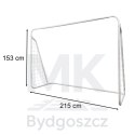 Bramka piłkarska do piłki nożnej dla dzieci treningowa 2w1 + mata celności 215 x 153 x 76 cm