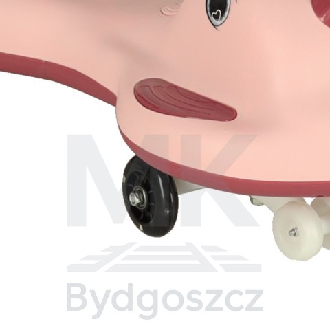 Jeździk grawitacyjny LED Swing FIX S1 skuter z rączką różowy max 65kg Jeździk grawitacyjny LED Swing FIX S1 skuter z rączką różowy max 65kg